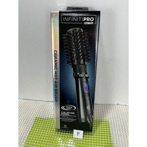 Conair InfinitiPro Ceramic Hot Air Spin Brush 2 Inch Black New Opened Box P
